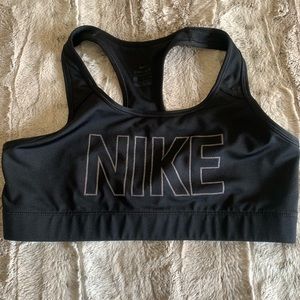 Nike glitter logo sports bra